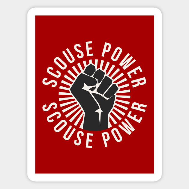 Scouse Power Sticker by n23tees